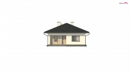 Elewacja projektu Z354 - 2 - wersja lustrzana