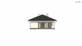 Elewacja projektu Z354 - 3 - wersja lustrzana