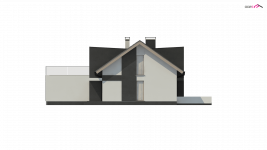Elewacja projektu Z360 - 2 - wersja lustrzana