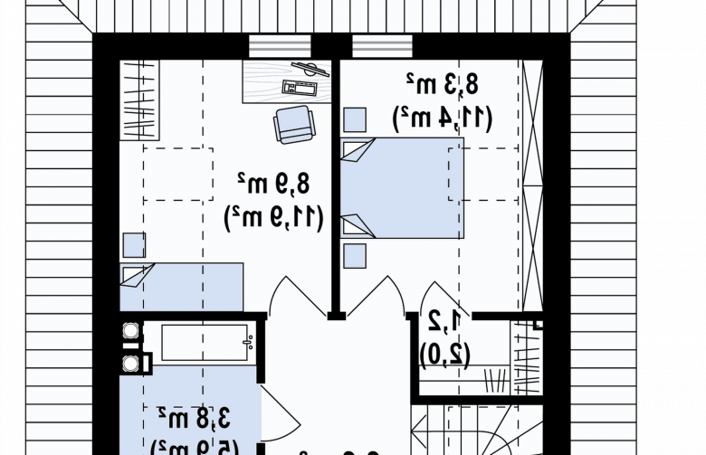 Projekt domu letniskowego Z362 - 