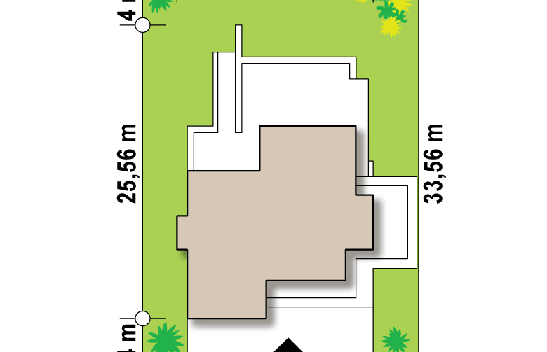 Projekt domu nowoczesnego Zr17 - Usytuowanie
