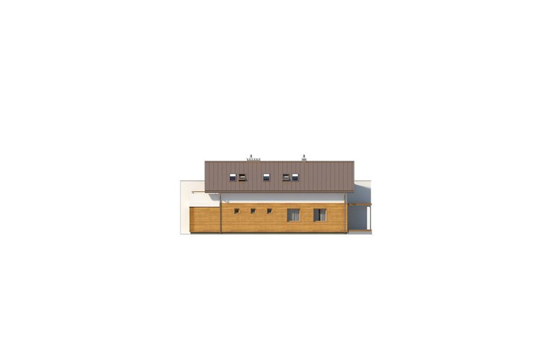 Projekt domu tradycyjnego Koliber 3 - elewacja 2