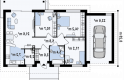 Projekt domu jednorodzinnego Z7 L GL - rzut parteru