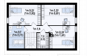 Projekt domu parterowego Z7 P 35 - rzut poddasza