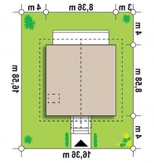 Usytuowanie budynku Z1 bl w wersji lustrzanej