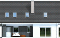 Projekt domu z poddaszem Demi G1 (wersja C) - elewacja 3