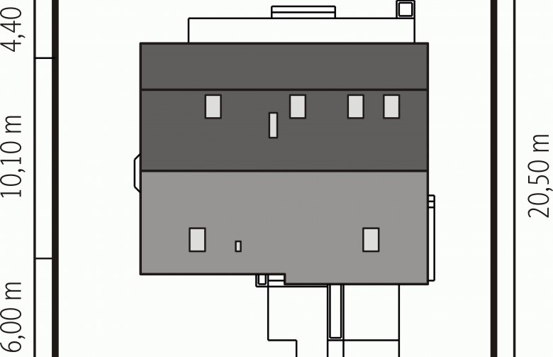 Projekt domu z poddaszem Demi G1 (wersja C) - Usytuowanie