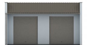 Elewacja projektu G49 - Budynek garażowy - 1 - wersja lustrzana