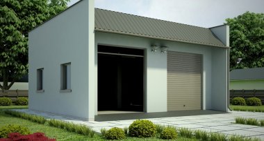 Projekt domu G49 - Budynek garażowy