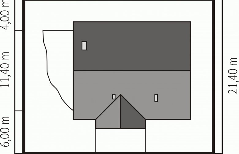 Projekt domu parterowego Emilia - Usytuowanie