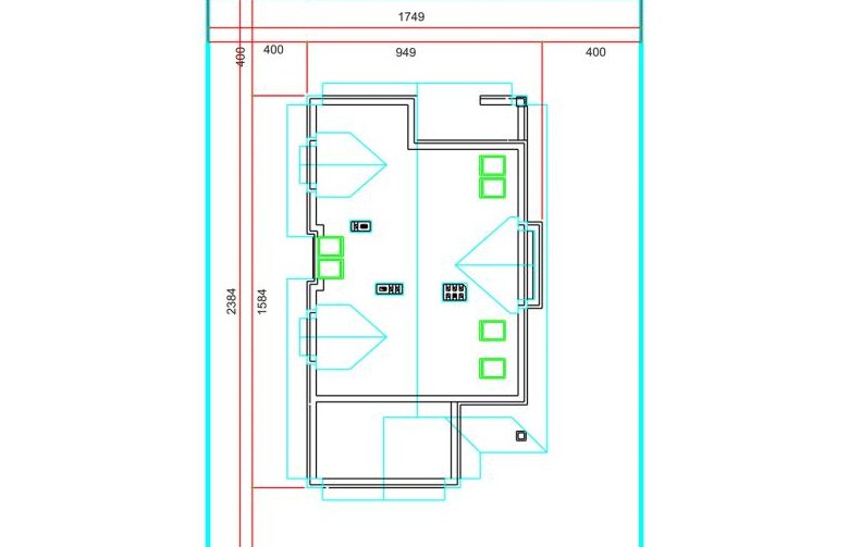 Projekt domu wolnostojącego Elf 2G - Usytuowanie