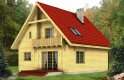 Projekt domu z bala Lolek (drewniany) - wizualizacja 1