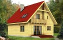 Projekt domu z bala Lolek (drewniany) - wizualizacja 1