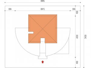 Usytuowanie budynku Mag 2G w wersji lustrzanej