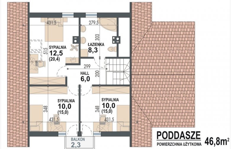 Projekt domu wolnostojącego Niziołek - 