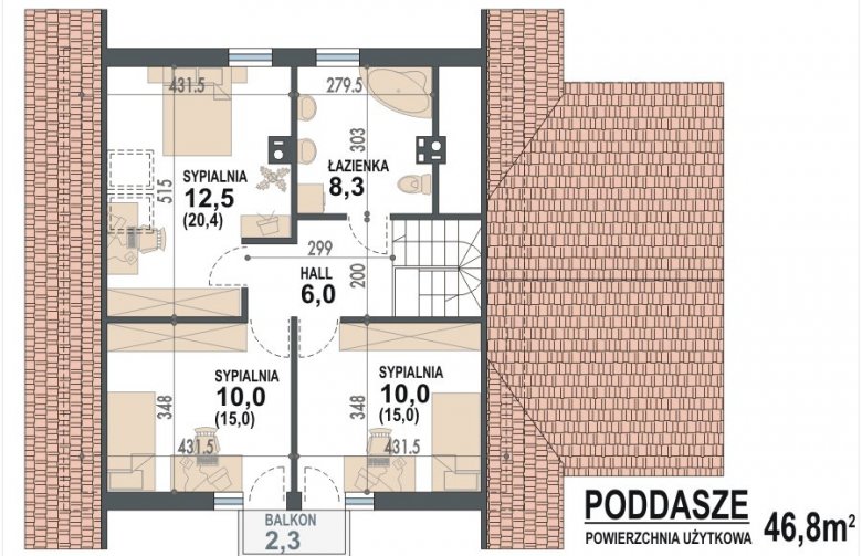 Projekt domu wolnostojącego Niziołek II - 