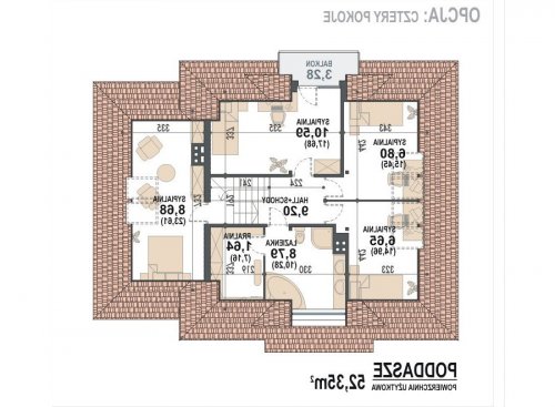 Rzut projektu Sindbad - wersja lustrzana