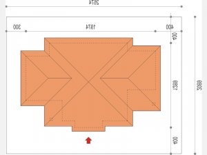 Usytuowanie budynku Sułtan w wersji lustrzanej