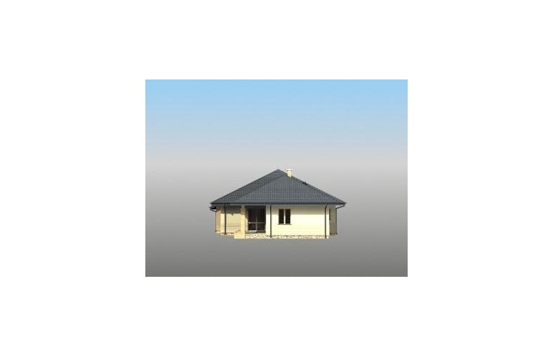 Projekt domu dwurodzinnego Sułtan 2G - elewacja 1