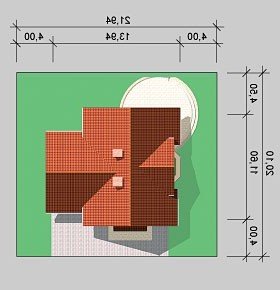 Usytuowanie budynku LK&503 w wersji lustrzanej