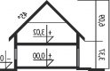 Projekt domu wolnostojącego Blanka G1 - przekrój 1
