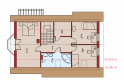 Projekt domu wolnostojącego Ben G1 (z piwnicą) - poddasze
