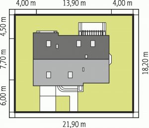 Usytuowanie budynku Ben G1 (z piwnicą)