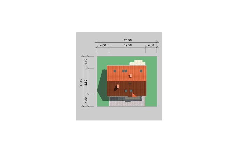 Projekt domu wolnostojącego LK&507 - Usytuowanie