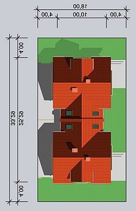 Usytuowanie budynku LK&439 w wersji lustrzanej