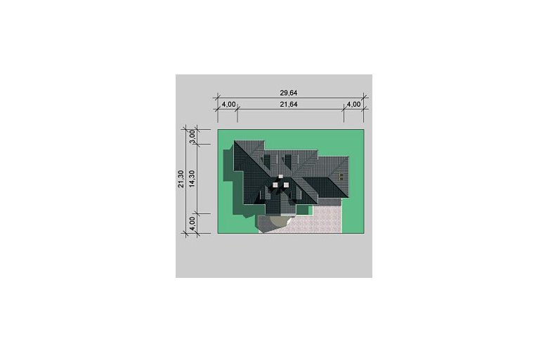 Projekt domu wolnostojącego LK&466 - Usytuowanie