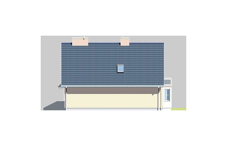 Projekt domu wolnostojącego LK&132 - elewacja 4