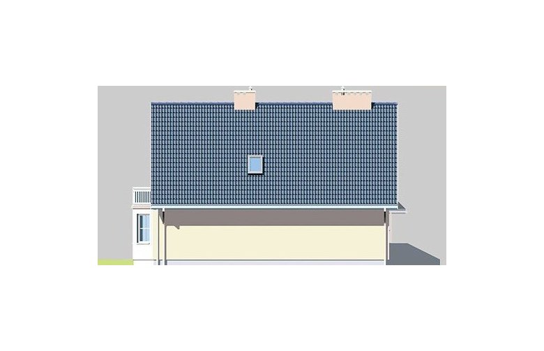 Projekt domu wolnostojącego LK&132 - elewacja 4