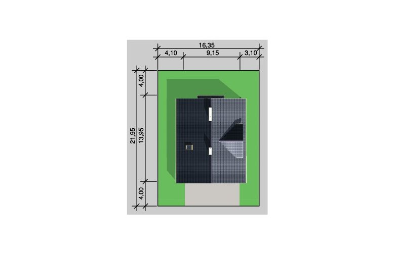 Projekt domu wolnostojącego LK&132 - Usytuowanie