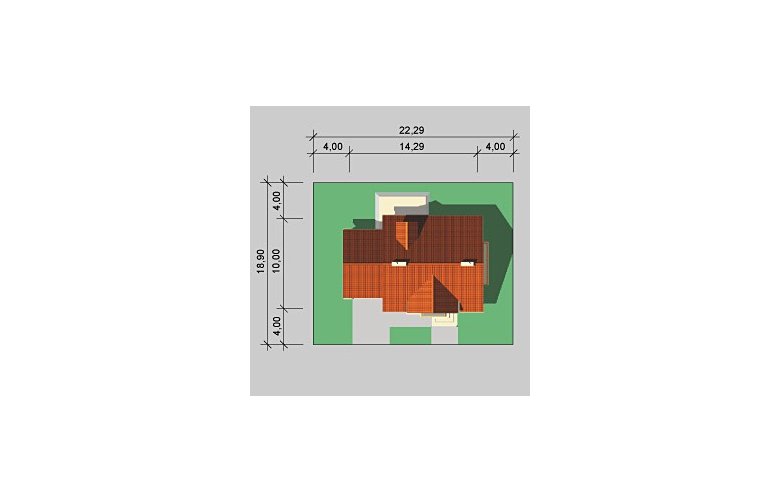 Projekt domu wolnostojącego LK&258 - Usytuowanie