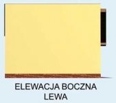 Elewacja projektu G159 garaż jednostanowiskowy z pomieszczeniem gospodarczym - 1