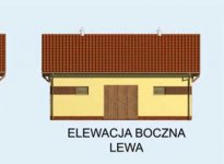 Elewacja projektu S11 stajnia dla koni - 4 boksy - 2