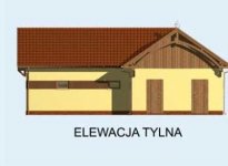 Elewacja projektu S11 stajnia dla koni - 4 boksy - 3