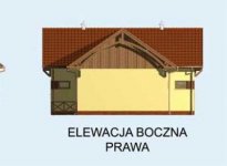 Elewacja projektu S11 stajnia dla koni - 4 boksy - 4