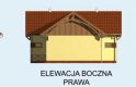 Projekt budynku gospodarczego S11 stajnia dla koni - 4 boksy - elewacja 4