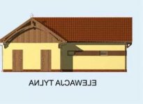 Elewacja projektu S11 stajnia dla koni - 4 boksy - 3 - wersja lustrzana