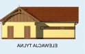 Projekt budynku gospodarczego S11 stajnia dla koni - 4 boksy - elewacja 3