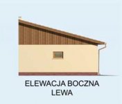 Elewacja projektu G158 garaż trzystanowiskowy - 3