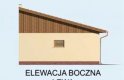 Projekt garażu G158 garaż trzystanowiskowy - elewacja 3