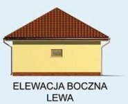 Elewacja projektu G157 garaż trzystanowiskowy - 2