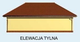 Elewacja projektu G157 garaż trzystanowiskowy - 3