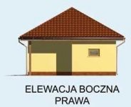 Elewacja projektu G157 garaż trzystanowiskowy - 4