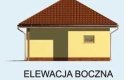 Projekt garażu G157 garaż trzystanowiskowy - elewacja 4