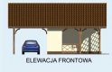 Projekt garażu G152 - elewacja 1