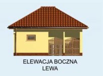 Elewacja projektu G151 budynek gospodarczy - 2