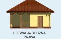 Projekt budynku gospodarczego G151 budynek gospodarczy - elewacja 4